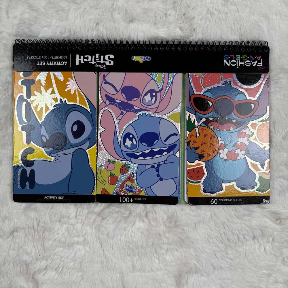 Disney Angel and Stitch 3-in-1 Cosmic Foil Activity Book